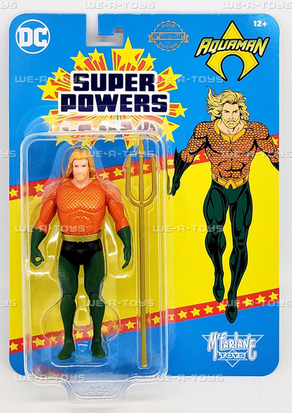 DC Super Powers Aquaman 5 Inch Action Figure Gold Chase 2025 McFarlane 15886