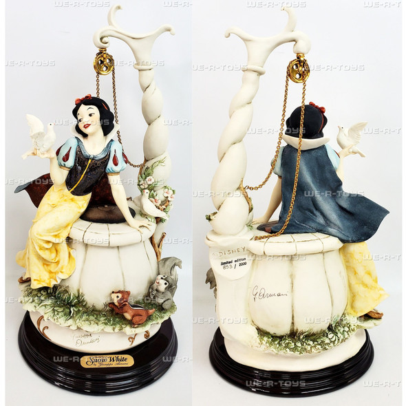 Disney's Snow White at the Well Figurine by Giuseppe Armani Signed