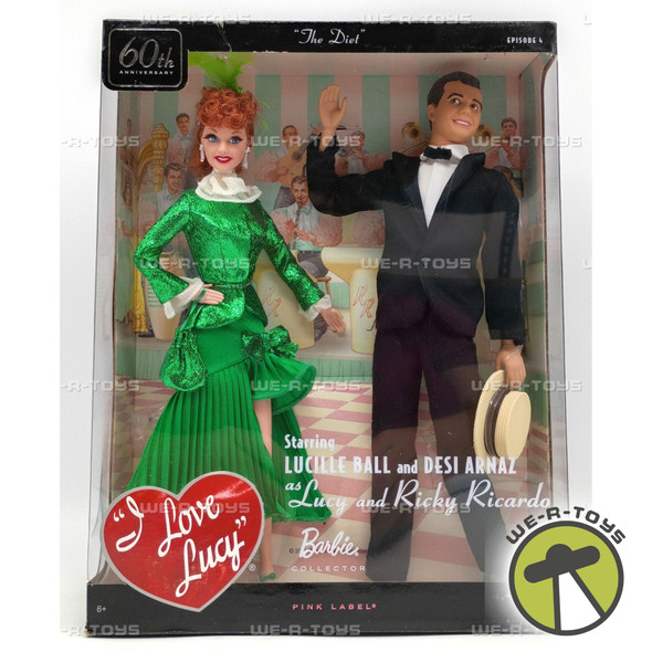 I Love Lucy Lucy and Ricky Ricardo Barbie Doll Set Episode 4 The Diet #T7901