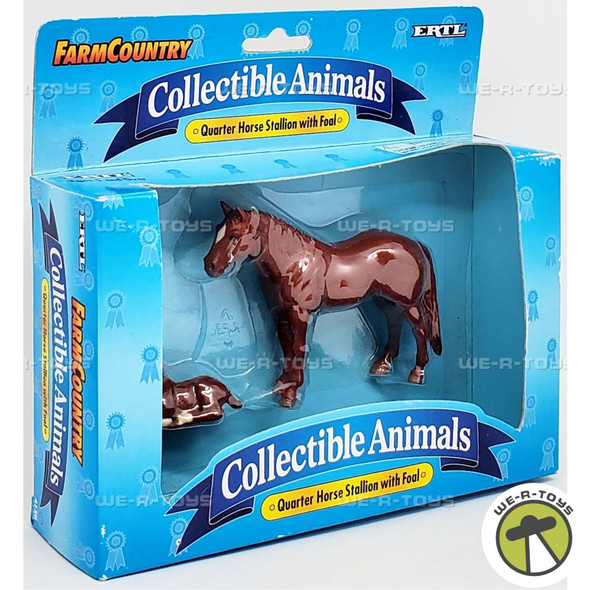 Farm Country Collectible Animals Quarter Horse Stallion with Foal Figures 04130