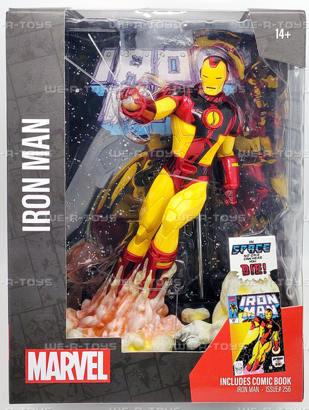 Marvel Iron Man Issue #256 Figure and Comic Book 2025 McFarlane Toys 14798