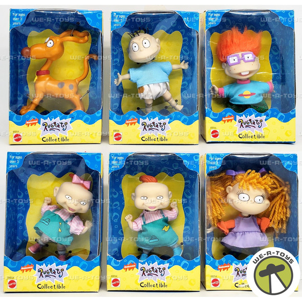 Rugrats Tommy Chuckie Phil Lil Spike and Angelica Figure Set of 6 Mattel 69254