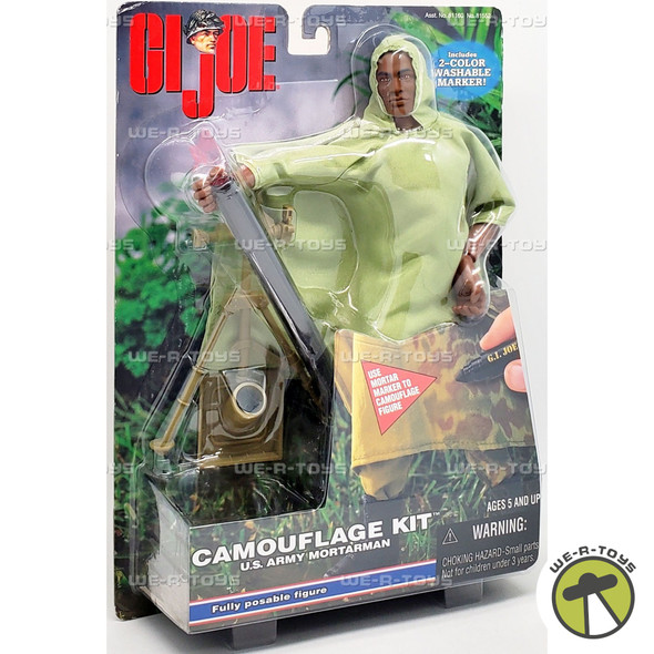 G.I. Joe Camouflage Kit U.S. Army Mortarman AA Action Figure 1999 Hasbro 57081