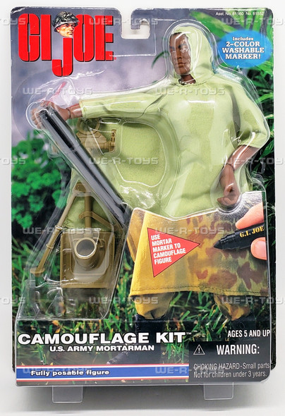 G.I. Joe Camouflage Kit U.S. Army Mortarman AA Action Figure 1999 Hasbro 57081