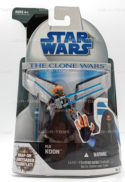 Star WarsThe Clone Wars Plo Koon Action Figure & Accessories 2008 Hasbro 87855