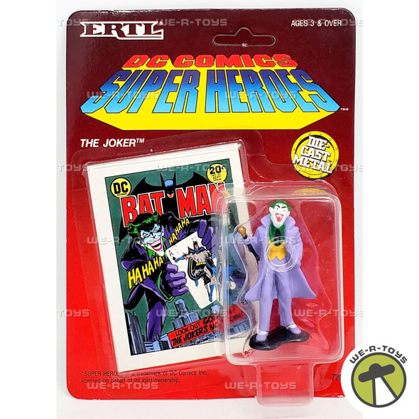 DC Comics Super Heroes The Joker Die Cast Metal Figure 1990 Ertl 00728