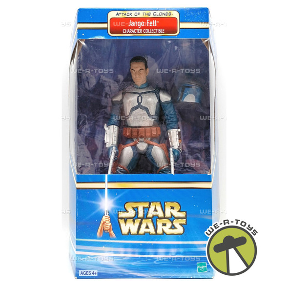 Star Wars Jango Fett Action Figure Attack of The Clones 2002 Hasbro #26496