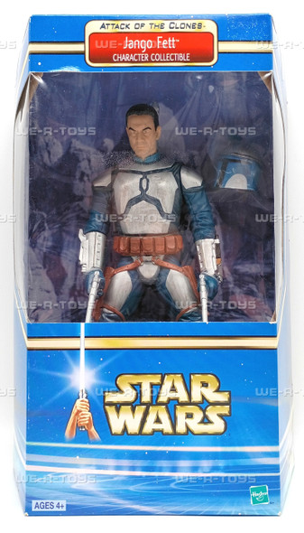 Star Wars Jango Fett Action Figure Attack of The Clones 2002 Hasbro #26496