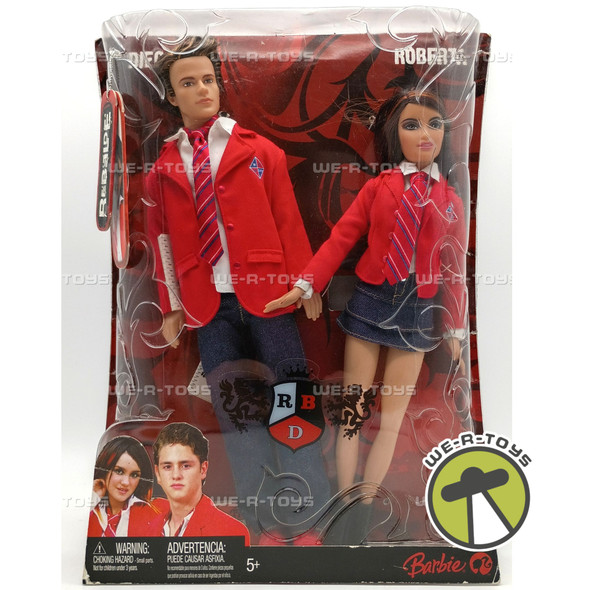 Rebelde Roberta and Diego Elite Way School Barbie Dolls Set 2008 Mattel N2756