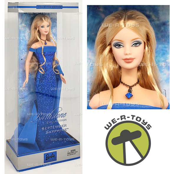 September Sapphire Barbie Doll Birthstone Collection 2002 Mattel B2394