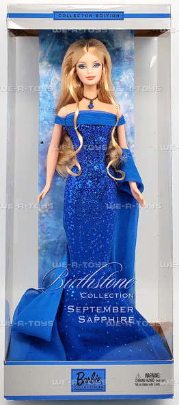 September Sapphire Barbie Doll Birthstone Collection 2002 Mattel B2394