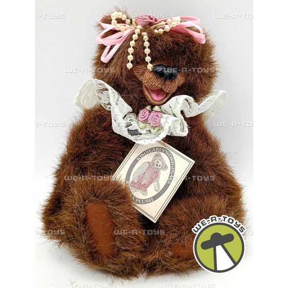 Kimbearly's Originals by A & A Plush Sabrina Girl Plush Bear w Lace Collar 19007