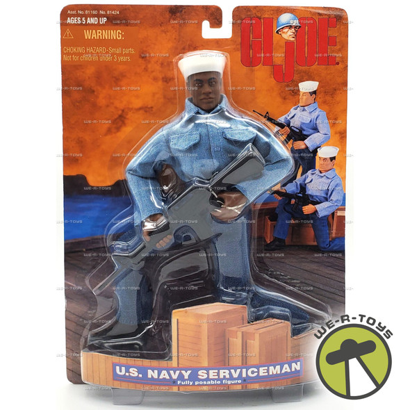 GI Joe U.S Navy Serviceman Action Figure African American 1997 Hasbro #80961