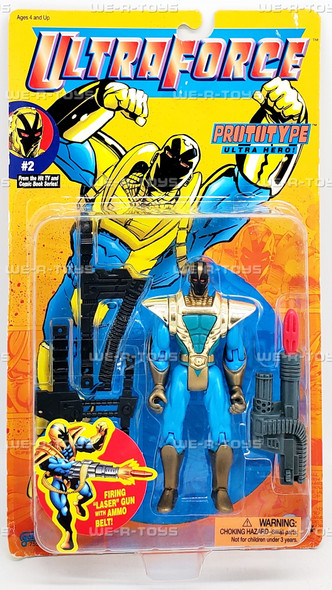 Ultra Force Prototype Ultra Hero with Firing Laser Gun Action Figure 1995 Galoob