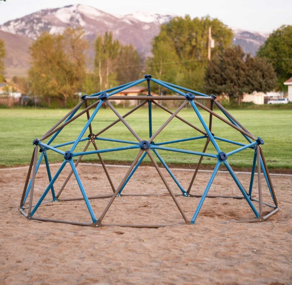 Lifetime Kid's Outdoor 4.5 ft. H x 9 ft. W Dome Climber, Blue and Brown (90939)