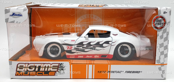 Bigtime Muscle 1972 Pontiac Firebird White #72 Vehicle Jada Toys 2021 #32707
