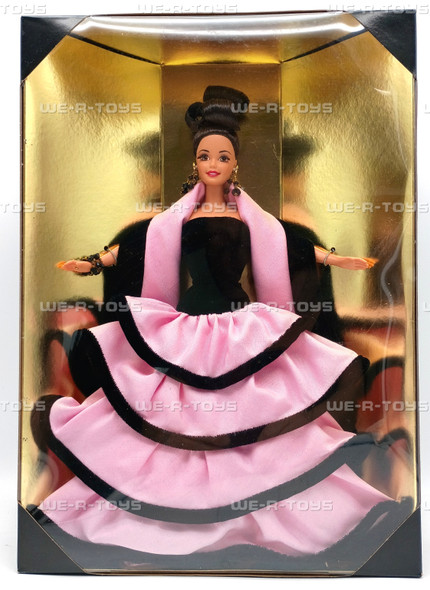 Escada Barbie Doll in Pink & Black Gown Limited Edition 1996 Mattel Item #15948