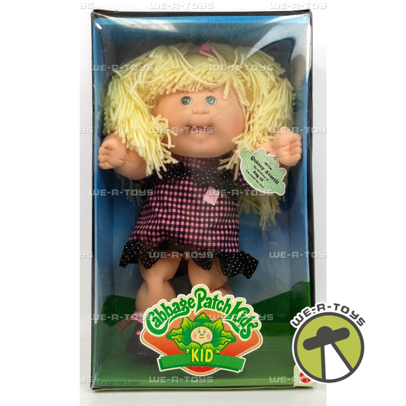 Cabbage Patch Kids Quincy Averill 'Kid Blonde Green Eyes Girl #14130 Mattel 1995