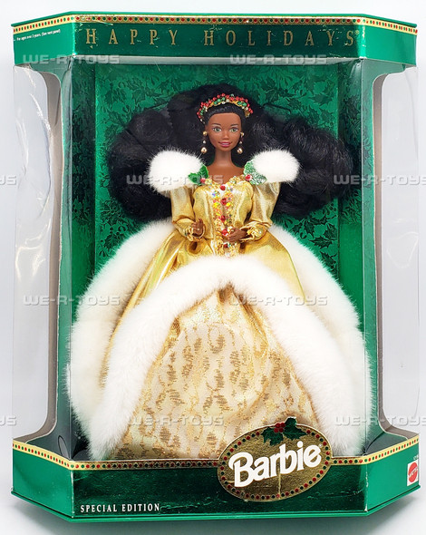 Happy Holidays Barbie Doll African American 1994 Mattel 12156