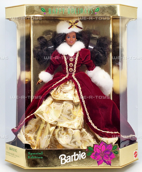 Happy Holidays African American Barbie Doll 1996 Mattel 15647