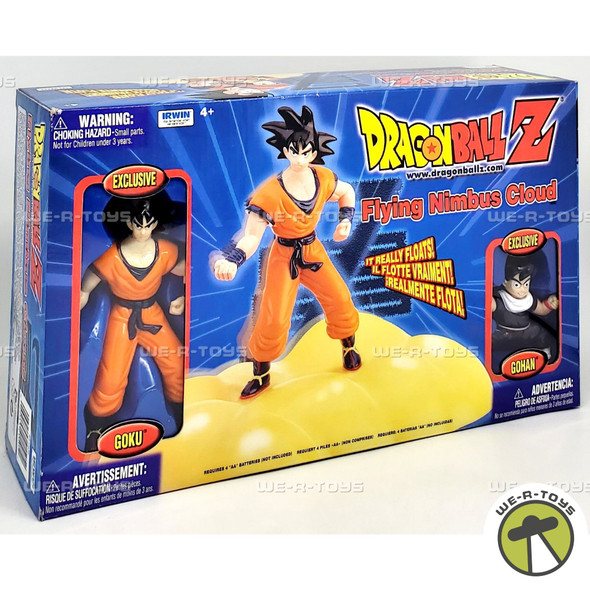 Dragon Ball Z Flying Nimbus Cloud with Goku and Gohan Figures 2000 Irwin 41505