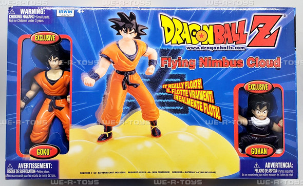 Dragon Ball Z Flying Nimbus Cloud with Goku and Gohan Figures 2000 Irwin 41505