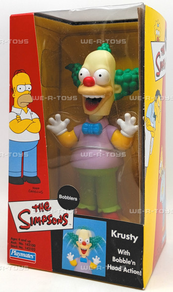 The Simpsons Krusty The Clown Bobble'n Head Action Figure #142102 Playmates 2002