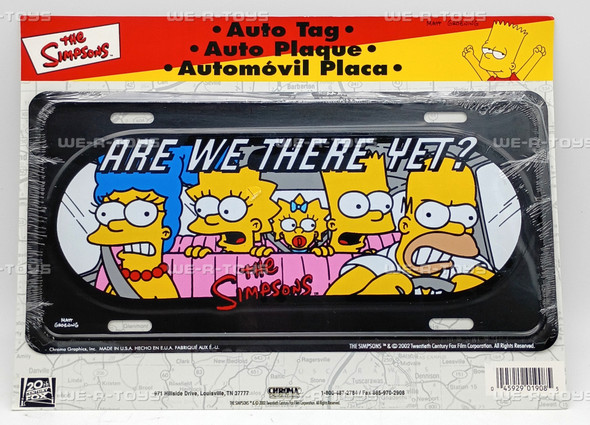 The Simpsons Family Are We There Yet? Auto Tag 01908 Chroma 2002