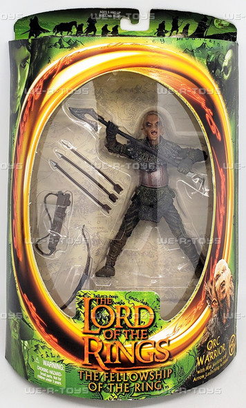 Lord of the Rings Fellowship of the Ring Orc Warrior 2001 Toy Biz 81064