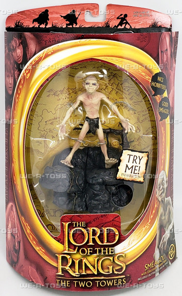 The Lord of the Rings The Two Towers Smeagol Figure with Sound Toy Biz 81118
