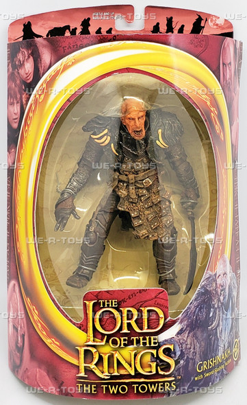 The Lord of the Rings Grishnakh Sword-Slashing Action Figure 2002 Toy Biz 81128