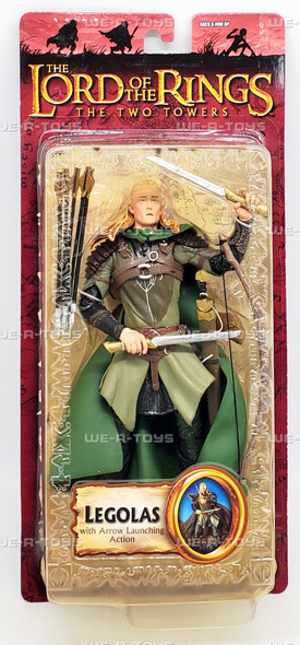 The Lord of the Rings Legolas with Arrow Launching Action 2004 Toy Biz 81532