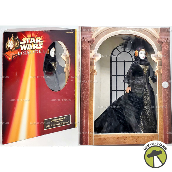 Star Wars Episode I Queen Amidala Black Travel Gown Figure 1998 Hasbro 61773