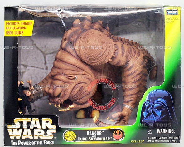 Star Wars Power of the Force Rancor and Luke Skywalker Figures 1998 Kenner 69771