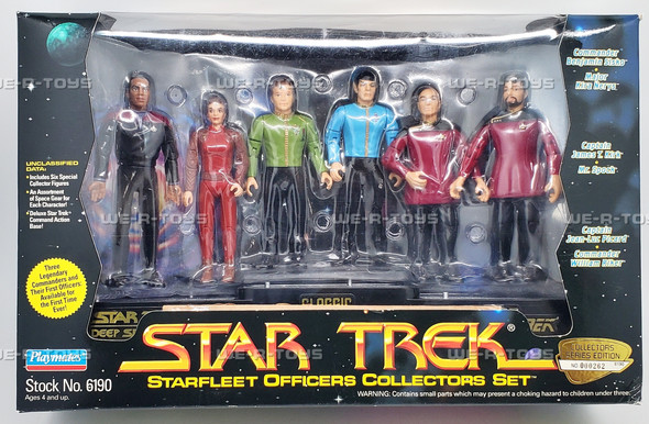Star Trek Starfleet Officers Collectors Set of 6 Action Figures 1994 Playmates