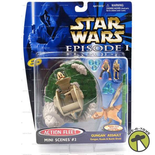 Star Wars Episode I Gungan Assault Mini Scenes #3 Figures 1998 Galoob #68123