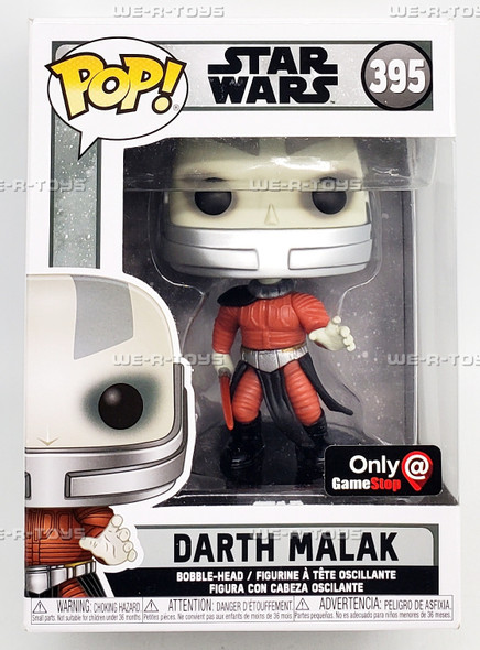 Funko POP Star Wars Darth Malak 395 Bobble Head Vinyl Figure 49628