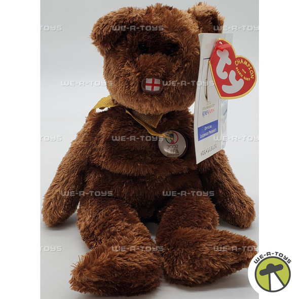 Ty Beanie Babies Champion the Bear England World Cup 2002