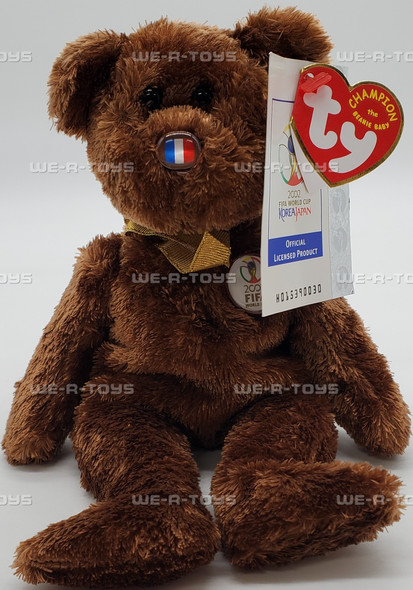 Ty Beanie Babies Champion the Bear France World Cup 2002