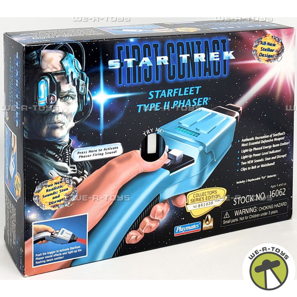 Star Trek First Contact Starfleet Type II Phaser 1996 Playmates 16062