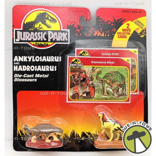 Jurassic Park Ankylosaurs and Hadrosaurus Dinosaurs Set of 2 Kenner 1993 #61029