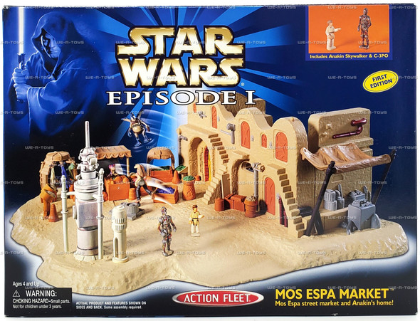 Star Wars Episode I Mos Espa Market Playset Action Fleet 1998 Galoob #68157