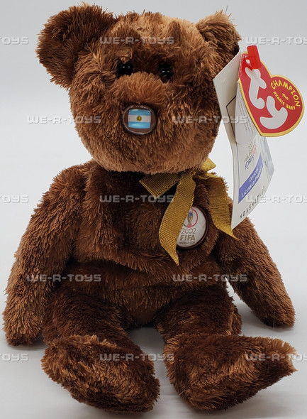 Ty Beanie Babies Champion the Bear Argentina World Cup 2002