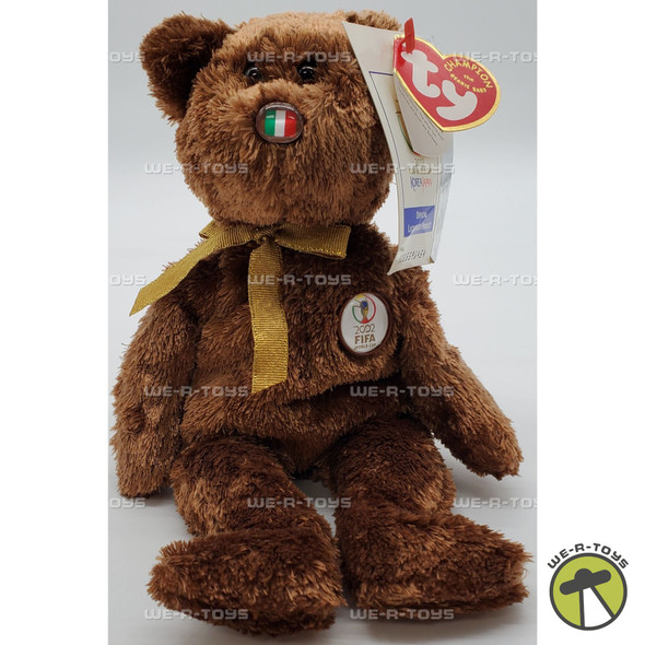 Ty Beanie Babies Champion the Bear Italy World Cup 2002