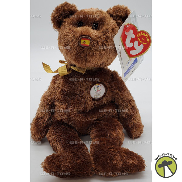 Ty Beanie Babies Champion the Bear Spain World Cup 2002