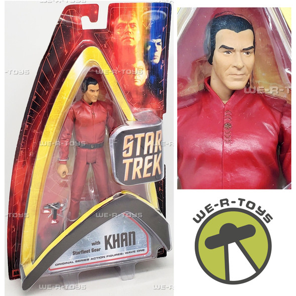 Star Trek Khan with Starfleet Gear Action Figure 2003 Art Asylum 85854