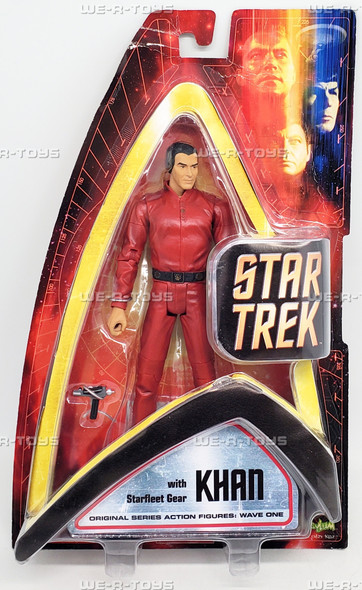 Star Trek Khan with Starfleet Gear Action Figure 2003 Art Asylum 85854