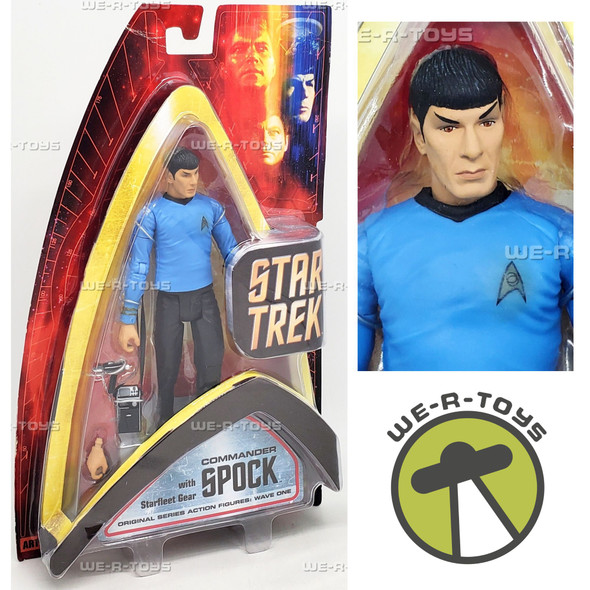 Star Trek Commander Spock w/ Starfleet Gear Action Figure 2003 Art Asylum 85855