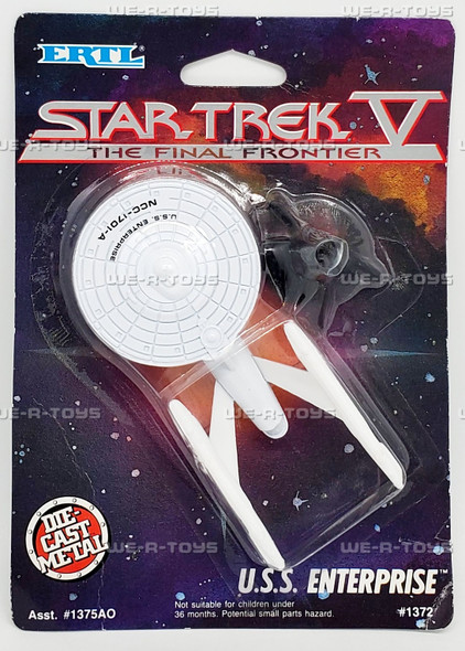 Star Trek V The Final Frontier U.S.S. Enterprise Die-Cast Metal Vehicle 1989