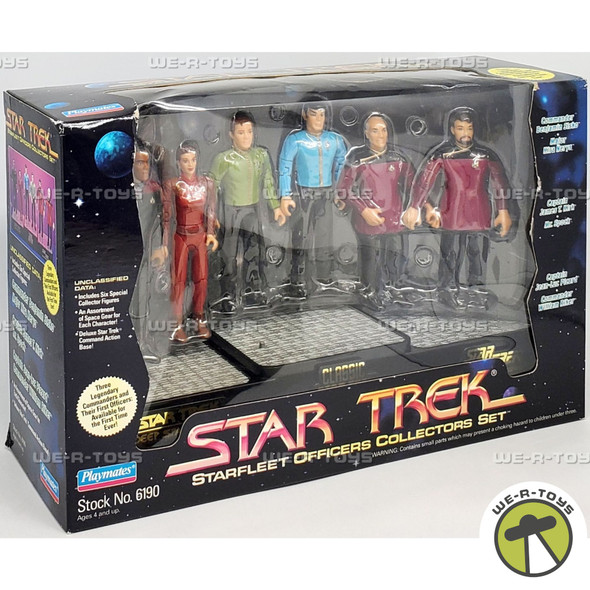Star Trek Starfleet Officers Collectors Set of 6 Action Figures Playmates 06190